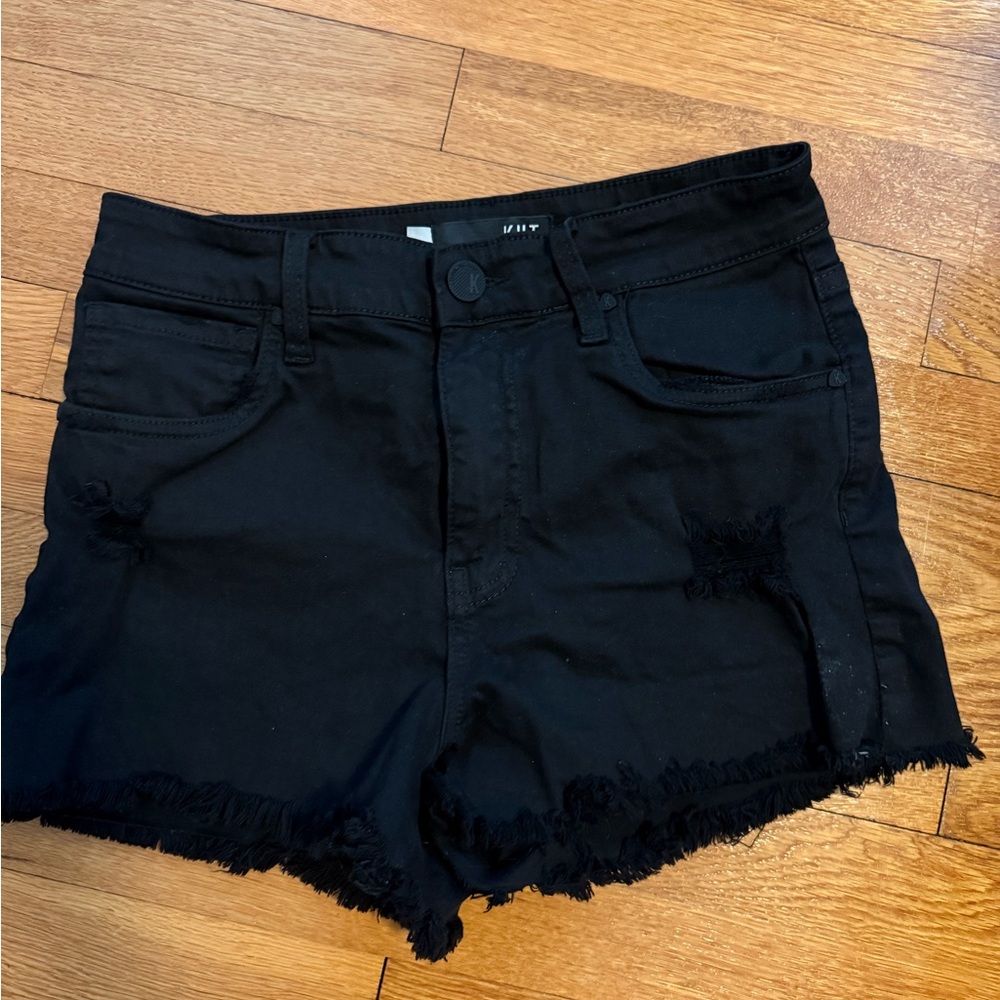 Kut from the Kloth Frayed Denim Shorts